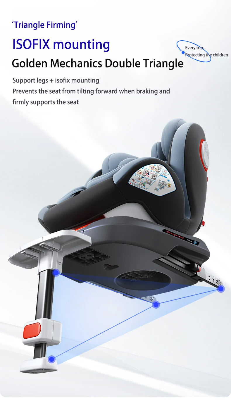 Magic ZC 360° Swivel Car Seat ISOFIX | i-Size | 9–36 kg | Footrest Included