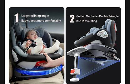 Magic ZC 360° Swivel Car Seat ISOFIX | i-Size | 9–36 kg | Footrest Included