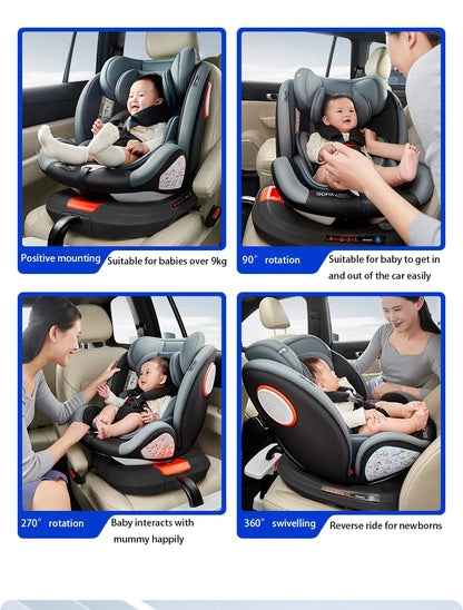 Magic ZC 360° Swivel Car Seat ISOFIX | i-Size | 9–36 kg | Footrest Included