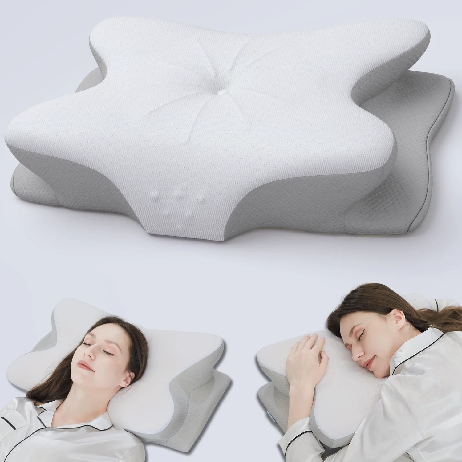 Butterfly Memory Foam Pillow – Cervical Support & Pressure Relief