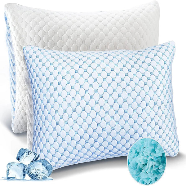 Cooling Memory Foam Pillow – Neck Pain Relief | Adjustable Loft