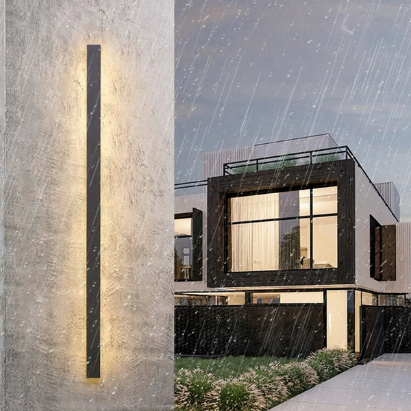 Motion Sensing LED Outdoor Long Wall Lamp | IP65 | Iron | AC110–220V | 55–200cm | 1 or 2 Set