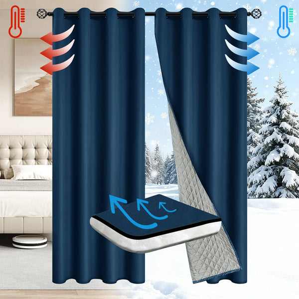 Cotton-Lined Blackout Curtains | Thermal & Energy Saving