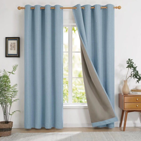 Nox Extra-Long Curtains – 100% Blackout, Custom Made, Up to 350cm Height