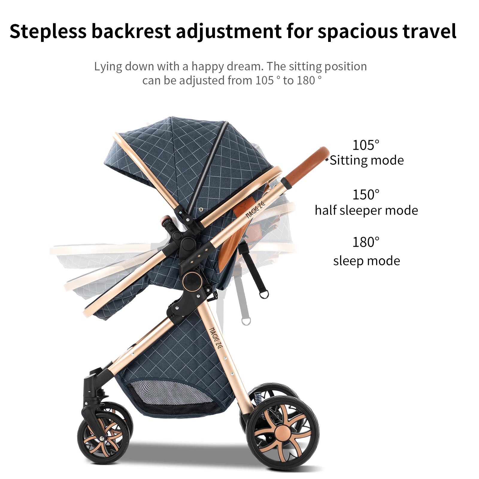 3-in-1 Multifunctional Baby Stroller with car seat - 3in1 Baby Pram