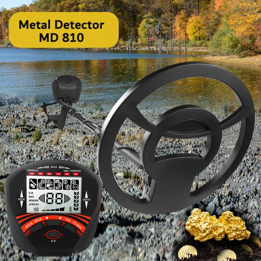 MD810 Professional Waterproof Metal Detector.