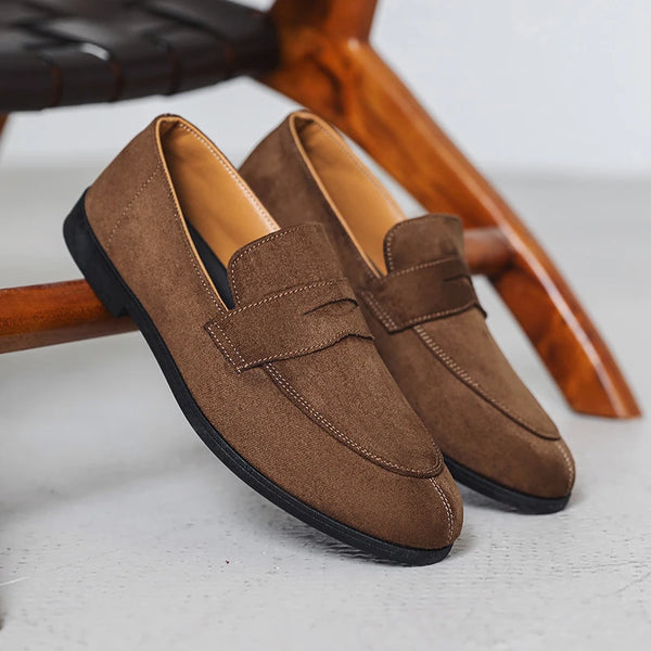 Men's Leather Loafers – Lightweight Soft-Sole Moccasin