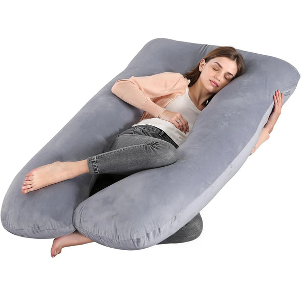 G-Shape Full Body Pregnancy Pillow – Removable Cover
