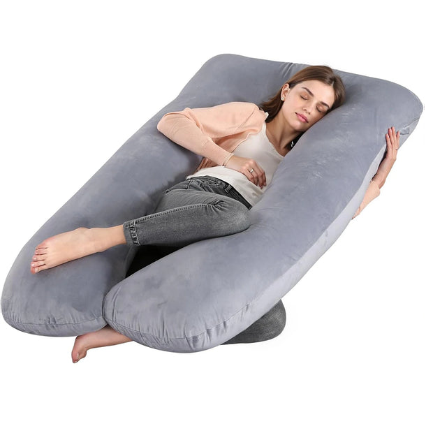 G-Shape Full Body Pregnancy Pillow – Removable Cover