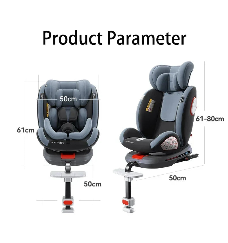 Magic ZC 360° Swivel Car Seat ISOFIX | i-Size | 9–36 kg | Footrest Included