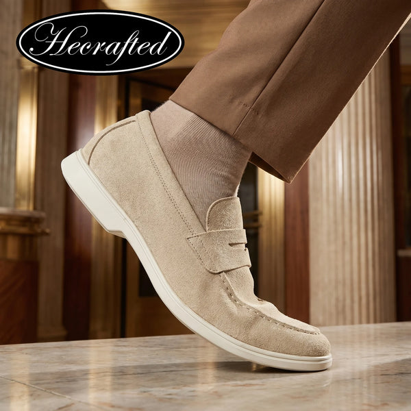 Men's Breathable Leather Loafers – Summer Slip-On