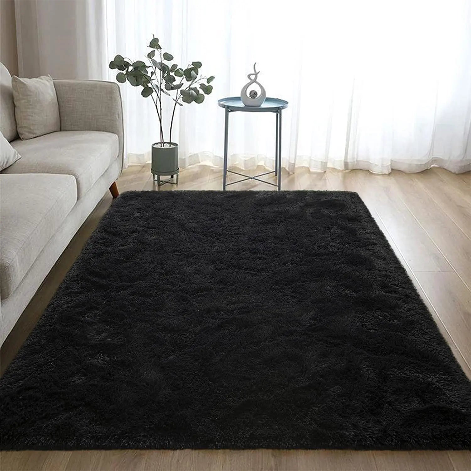 Soft Plush Bedroom Non-Slip Carpet.