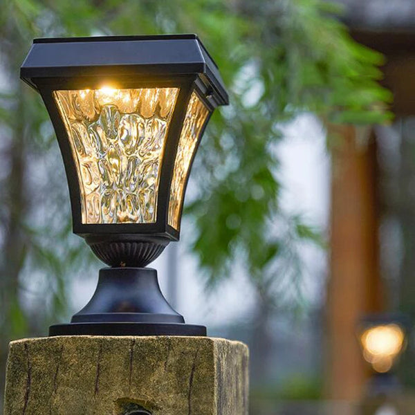 Solar LED Post Lamp | IP55 Waterproof Garden Fence & Gate Light | 3000K or 6500K