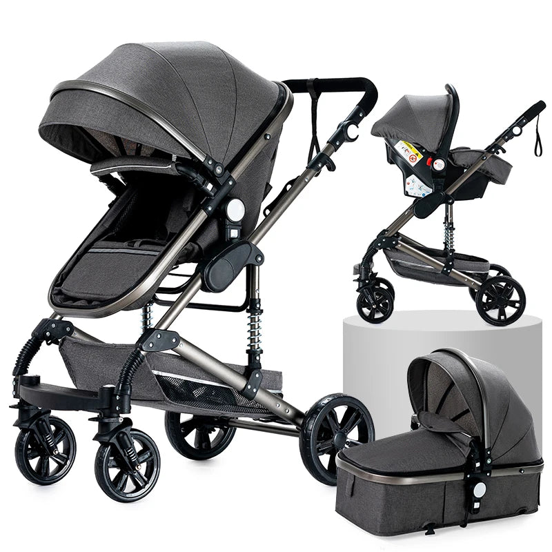 3-in-1 Multifunctional Baby Stroller with car seat - 3in1 Baby Pram