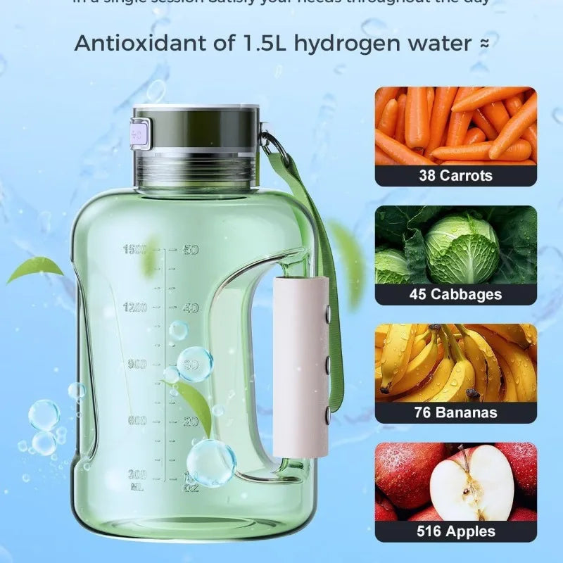 Portable Hydrogen Water Generator Bottle - 1.5L.