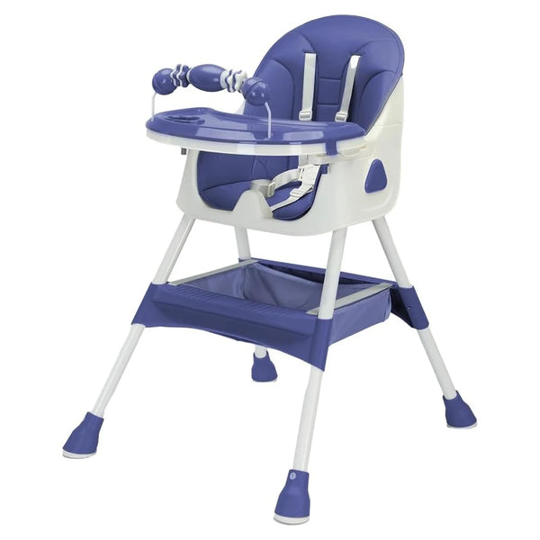 3-in-1 Foldable Baby High Chair | Double-Layer Tray | 6 Months to 3 Years | Wipe-Clean