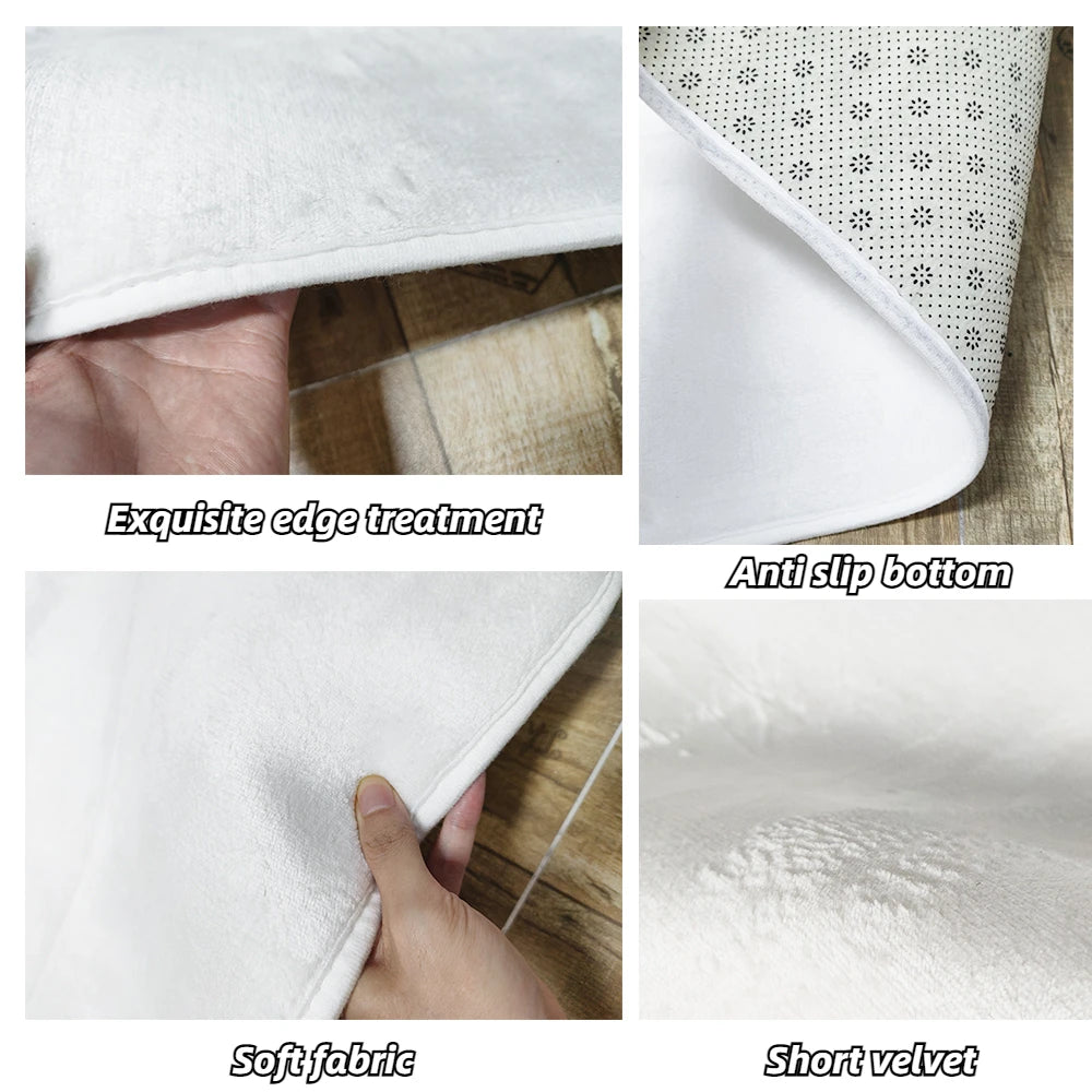 Modern Nordic Washable Rug - Large Colorful Carpet for Living Room 200x250cm