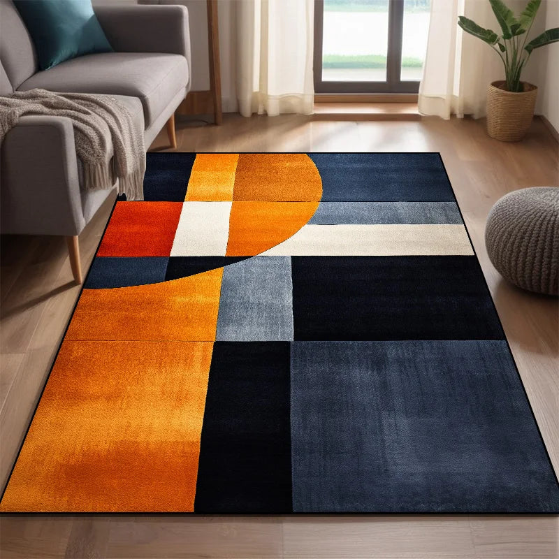 Modern Nordic Washable Rug - Large Colorful Carpet for Living Room 200x250cm
