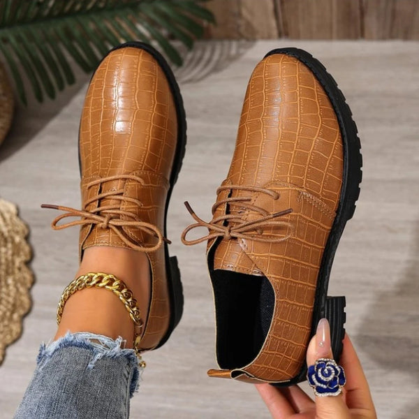 Women's Leather Oxford Flats – Handmade Bullock Style