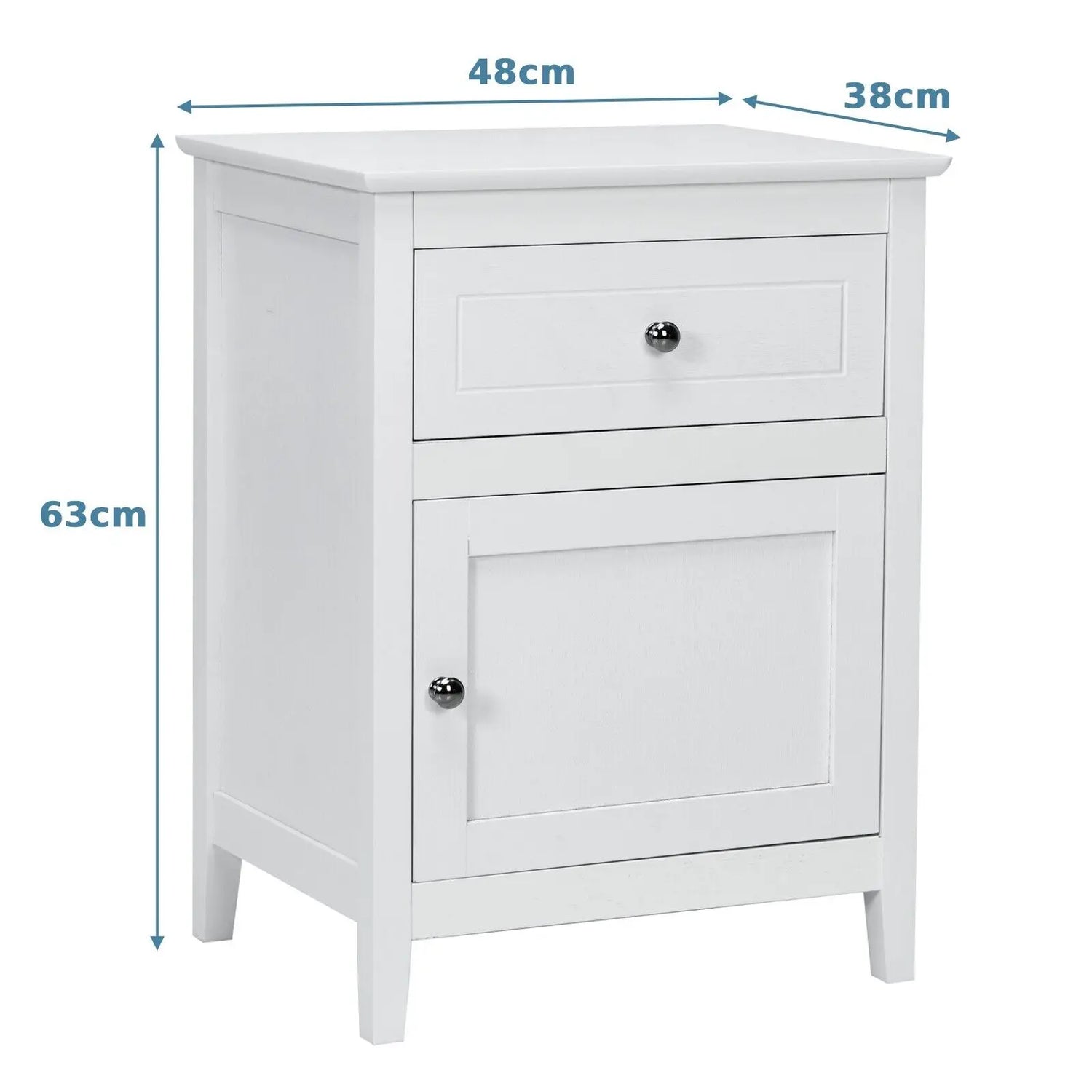 2-Piece Nightstand Set - Modern Sofa Side Tables (Set of 2)