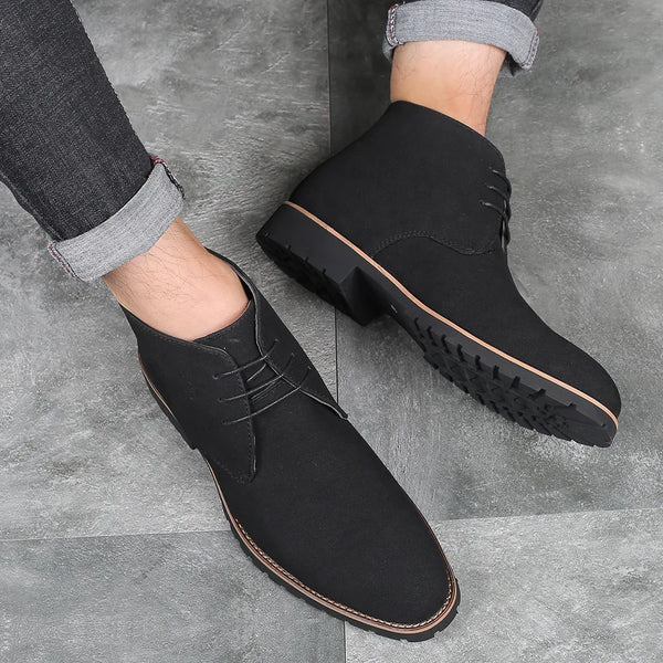 Men's Suede Leather Chukka Boots – Classic Ankle Boot