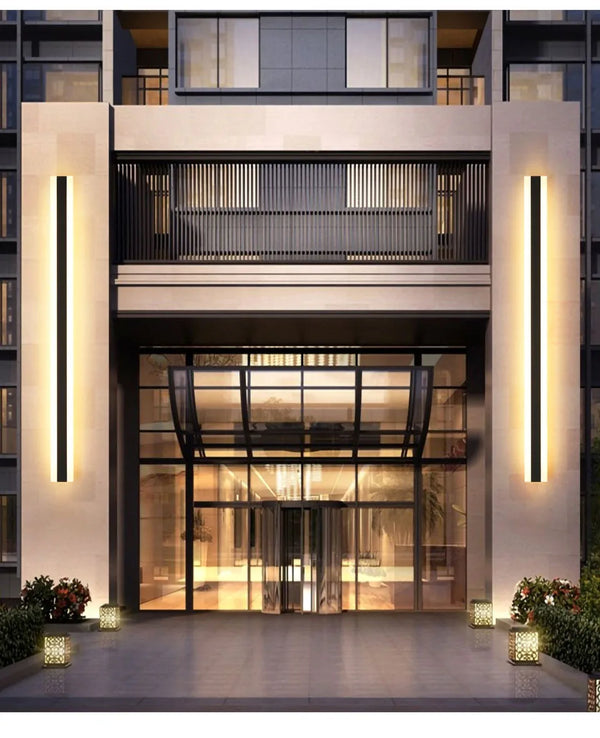 NOBLILUX LinearLux | Outdoor Porch Strip Wall Lamp | IP65 | 30–240cm