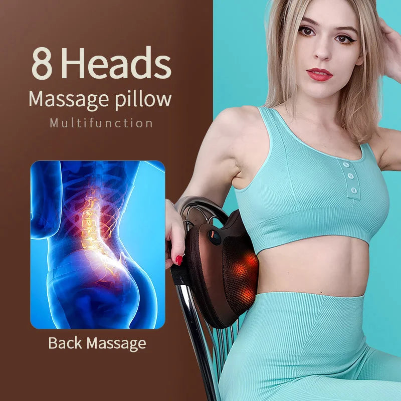 RelaxEase Shiatsu Massage Pillow