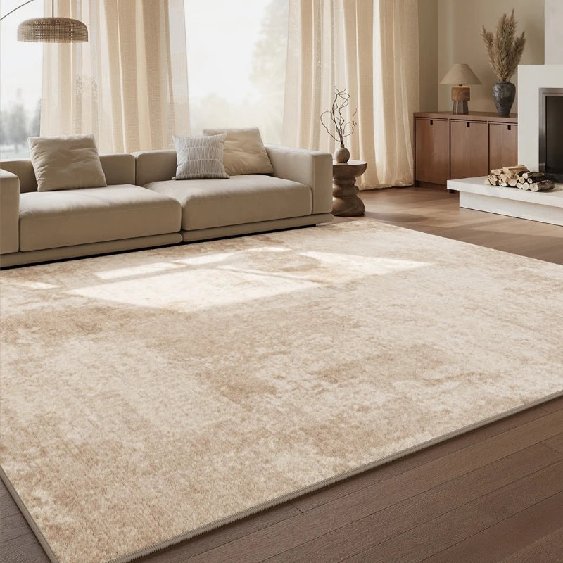 Minimalist Marble Rug - Light Luxury Plush Carpet for Living Room & Bedroom 140x200cm