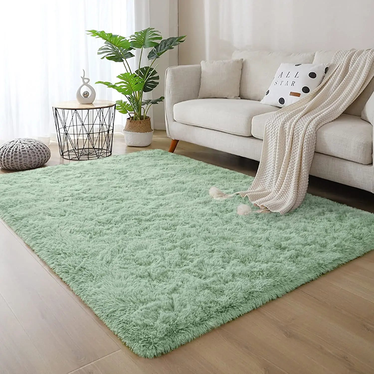 Soft Plush Bedroom Non-Slip Carpet.