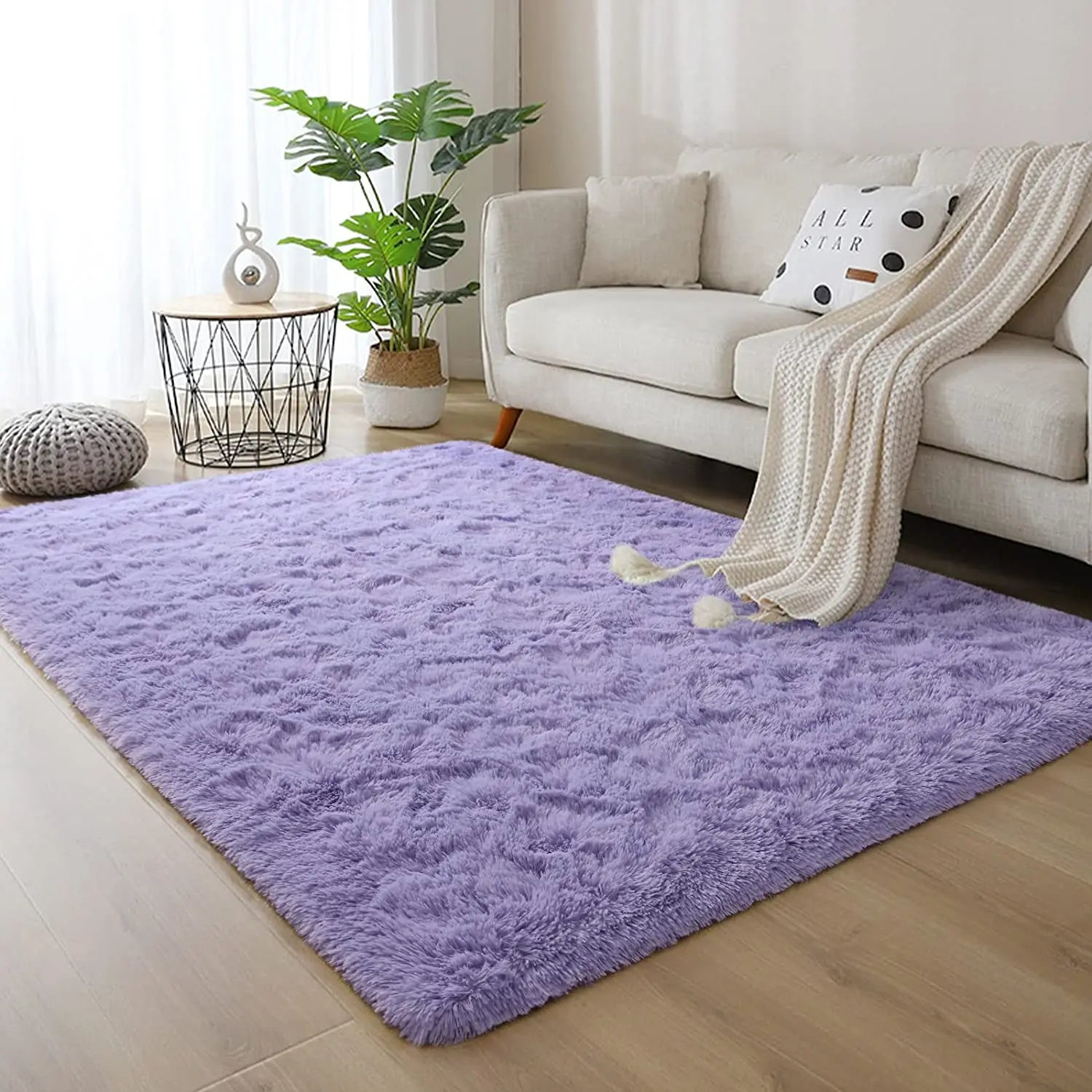 Soft Plush Bedroom Non-Slip Carpet.