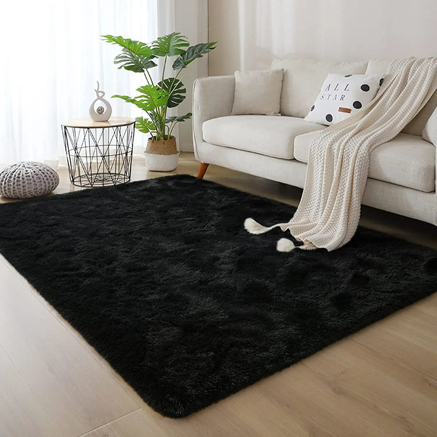 Soft Plush Bedroom Non-Slip Carpet.