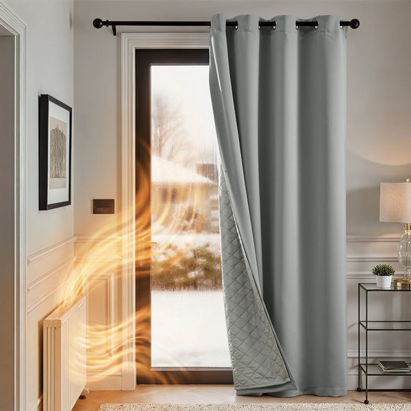 Thermal Curtains with Detachable Insulated Lining | All-Season Blackout