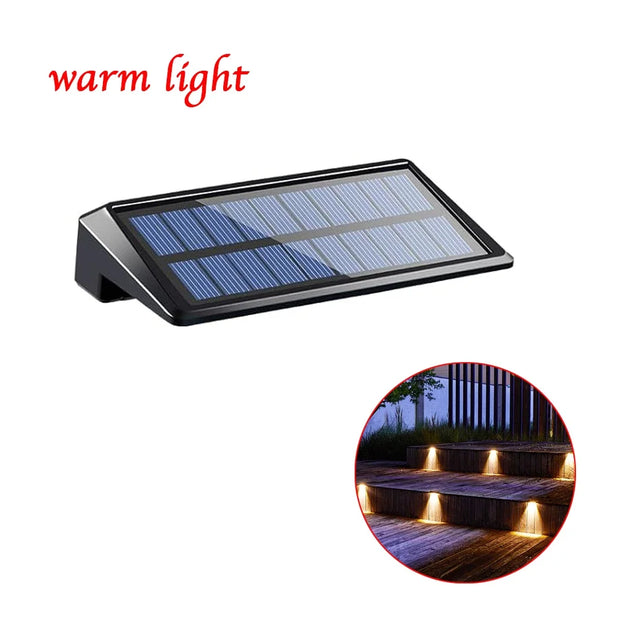Solar Outdoor Wall Light | IP65 | Garden & Courtyard Decoration | Warm or Cool White | 1–4 Pack