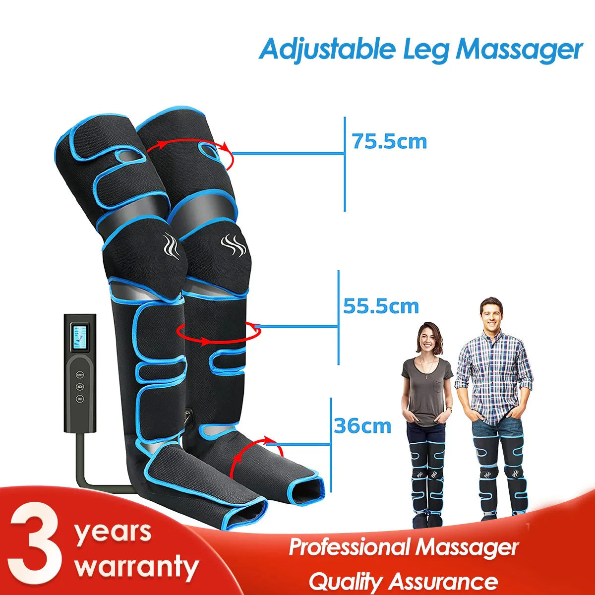 Foot & Leg Air Pressure Massager with Heat.