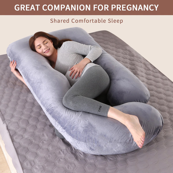 NOBLILUX G-shape full body pregnancy pillow