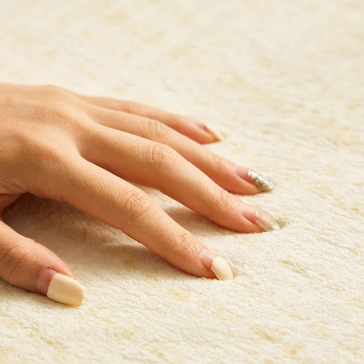 Modern Abstract Art Rug - Fluffy Soft Washable Carpet for Living Room & Bedroom