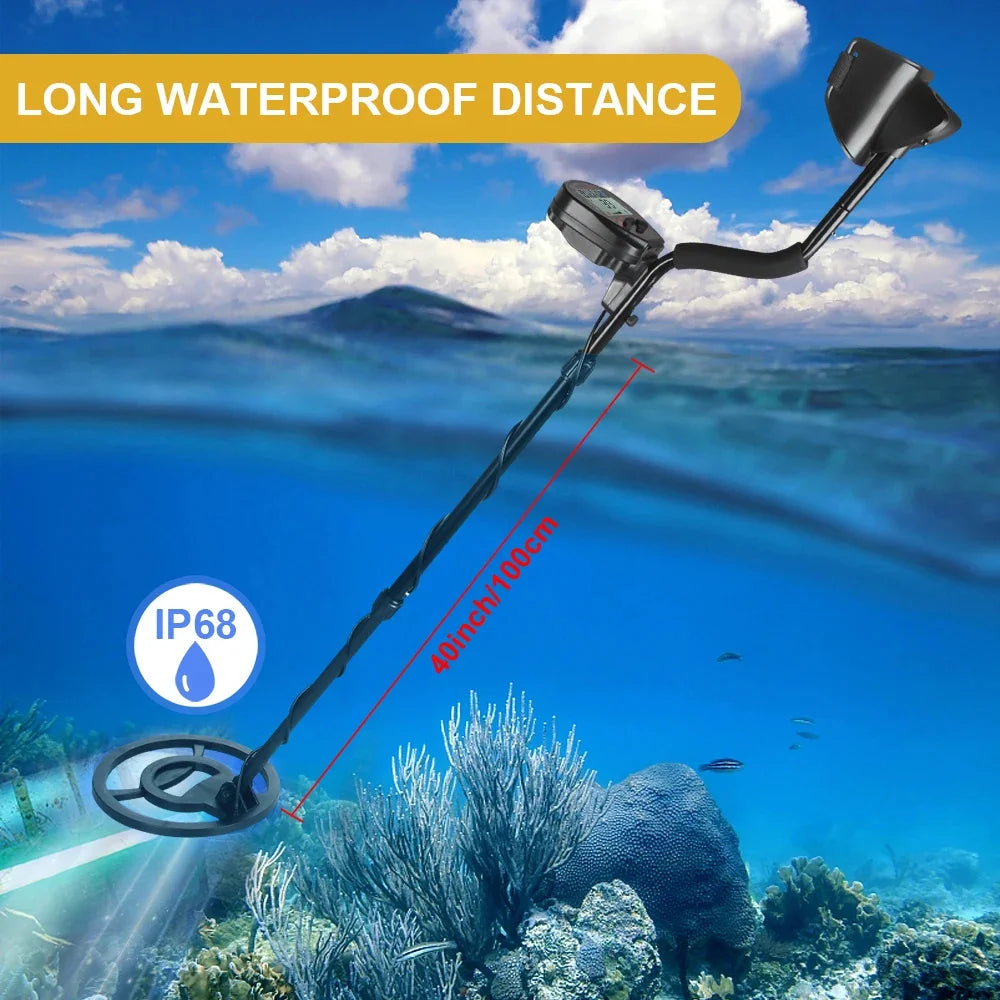 MD810 Professional Waterproof Metal Detector.