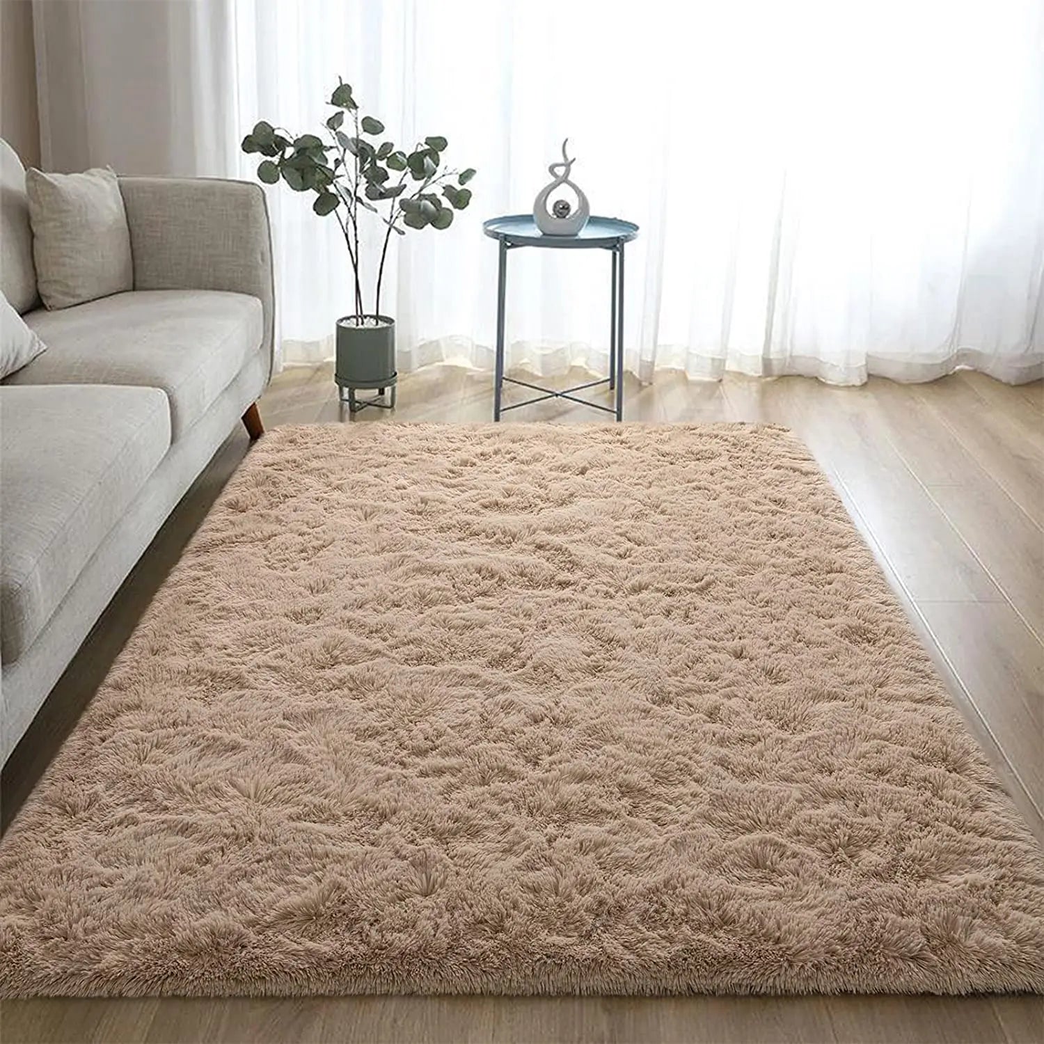 Soft Plush Bedroom Non-Slip Carpet.