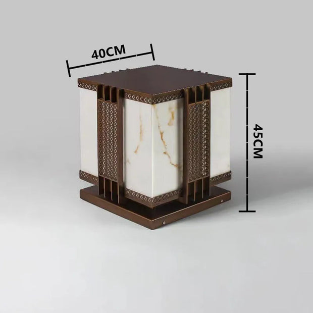 LED Imitation Marble Lawn Lamp | IP65 | AC110–220V | Pillar & Fence Post Light | 20–40cm