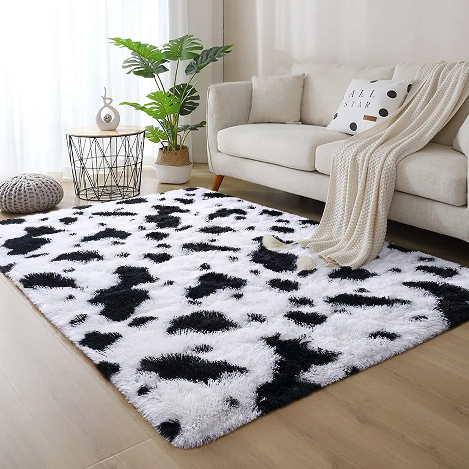 Soft Plush Bedroom Non-Slip Carpet.