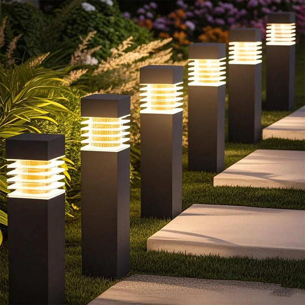Solar Ground Stake Lights LED Outdoor Pathway Lighting Lawn Lantern for Gardens Villas Parks Paths Outdoor Solar Illumination