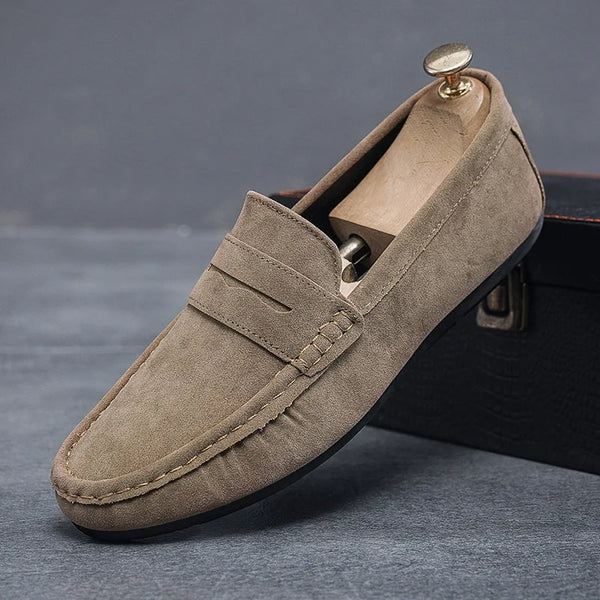 Men's Genuine Leather Driving Moccasins – Lightweight Loafer