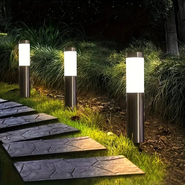 Solar LED Garden Street Light with Motion Sensor | Lawn & Courtyard Lamp | 2-pack