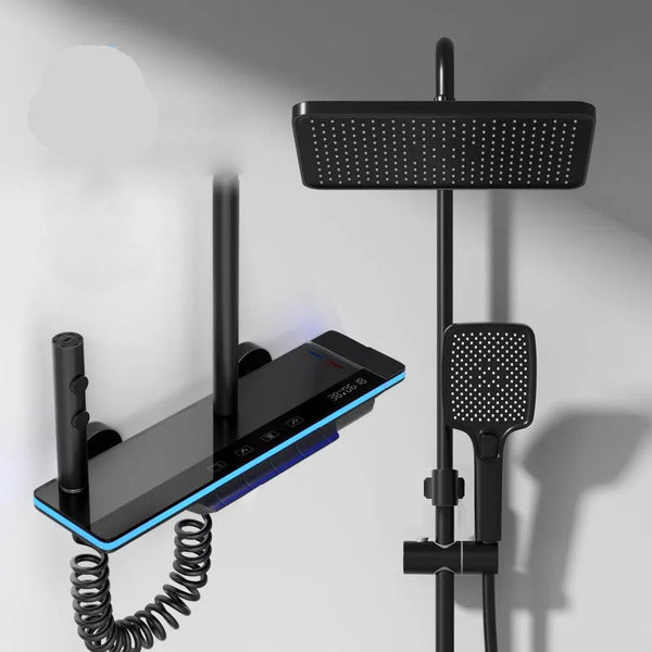 Smart Digital Shower System - LED Luxury Thermostat with Piano Key Display