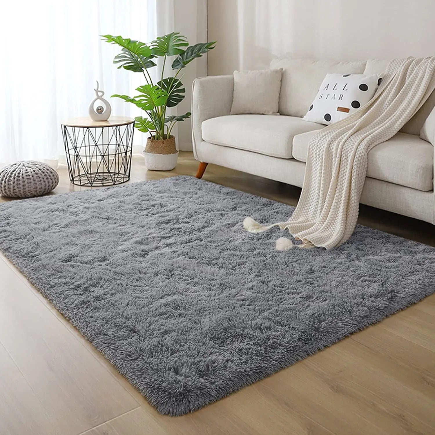 Soft Plush Bedroom Non-Slip Carpet.