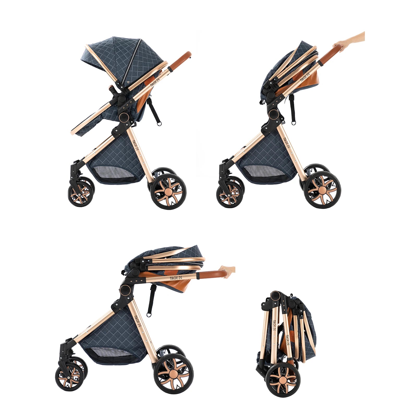 3-in-1 Multifunctional Baby Stroller with car seat - 3in1 Baby Pram