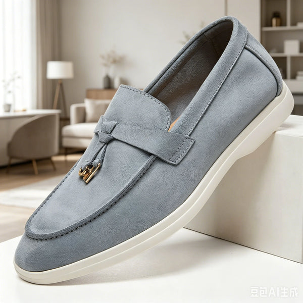 Men's Suede Tassel Loafers – Lightweight Driving Shoe
