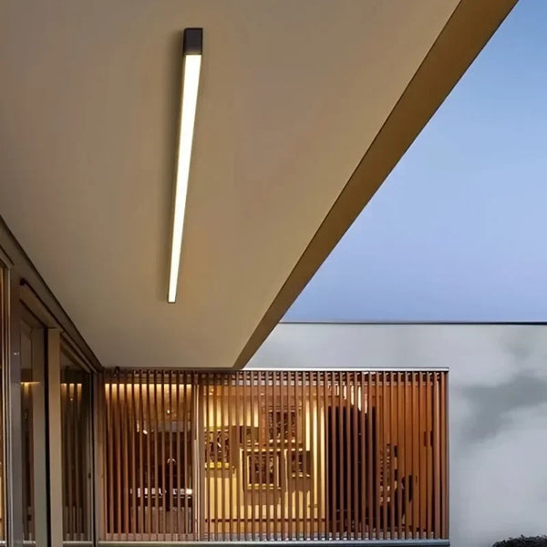 Outdoor Long Strip Wall Lamp | Rainproof | Corridor & Sunshine Room | Dimmable 3 Colour | 50–100cm