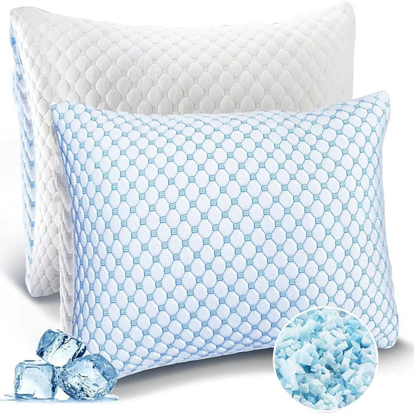 NOBLILUX cooling shredded memory foam pillow