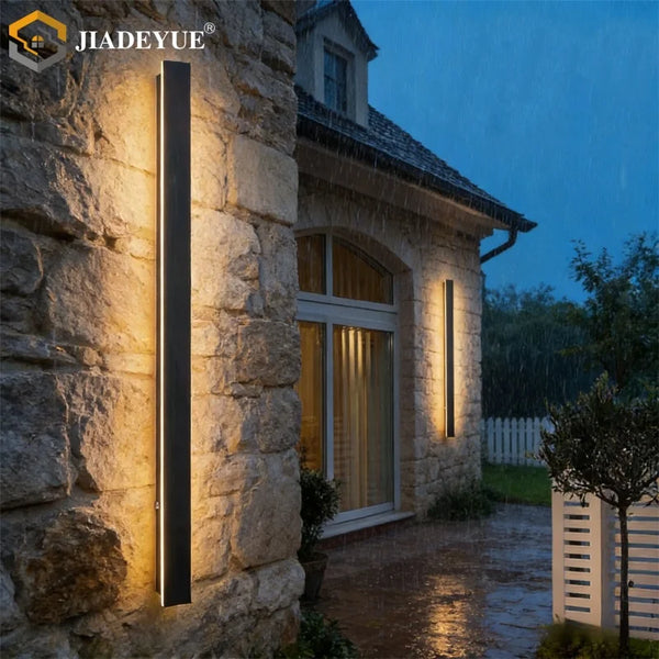 Waterproof LED Long Wall Lamp | IP65 Iron | 30–240cm | Indoor & Outdoor | Warm White / Neutral / Cool